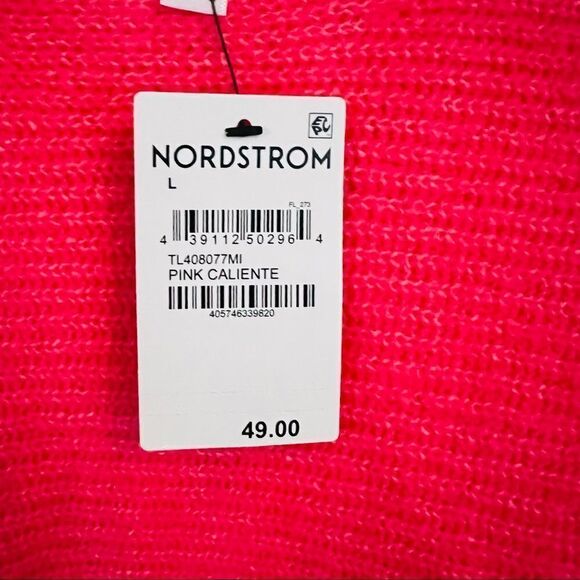 Leith women's Pink Caliente Knit Sweater Size Large NWT - Picture 6 of 7